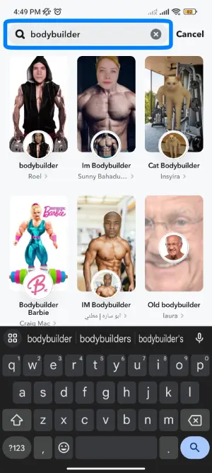 Search bodybuilder.