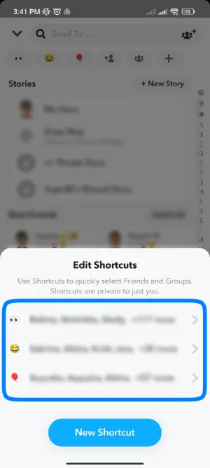 Go to existing Shortcuts