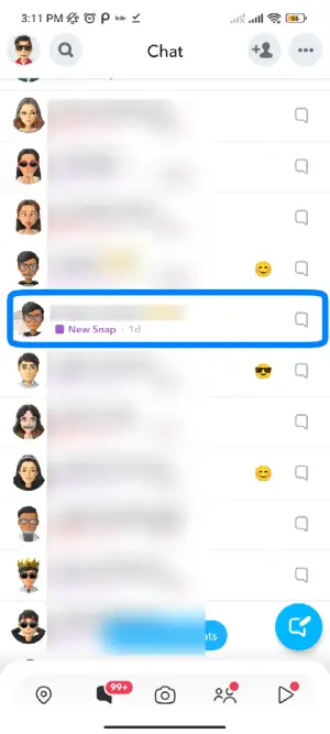 Open Your Friend’s Snap