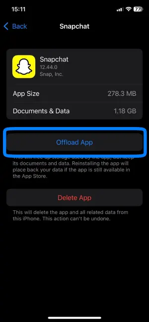 Select Offload App