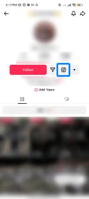 Click On the Instagram Icon Or Search Username