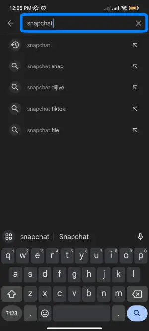 Search Snapchat.