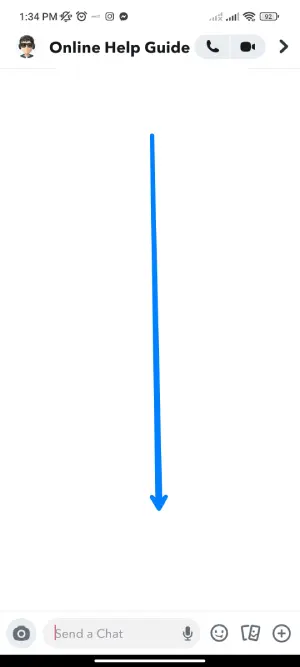 Swipe Down To See If Someone Has Saved Your Message