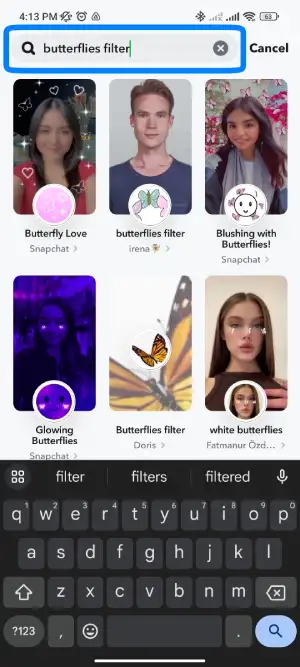 Search For The “Butterflies Lens”