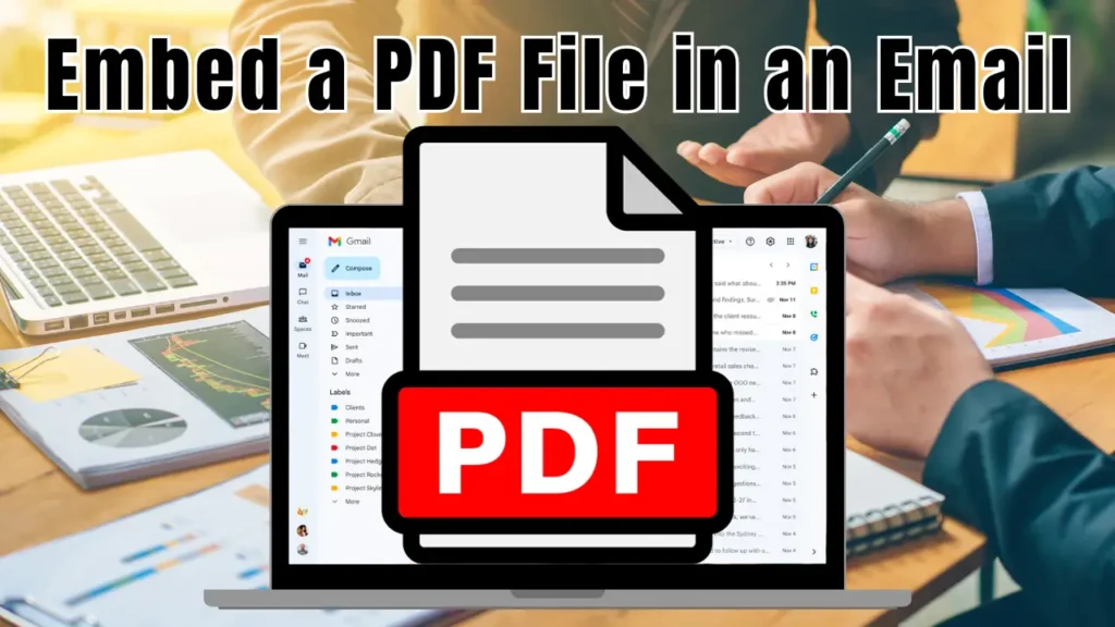 How to Embed a PDF File in an Email